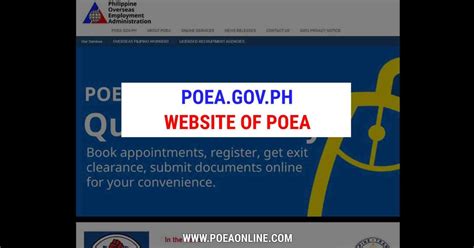 casino dealer site www.poea.gov.ph - POEA online booking.